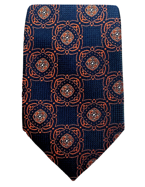 DÉCLIC Oliver Patterned Tie - Orange