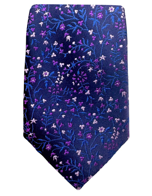 DÉCLIC Ethan Floral Tie - Purple