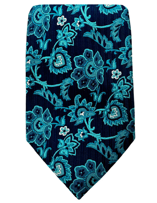 DÉCLIC Beau Floral Tie - Aqua