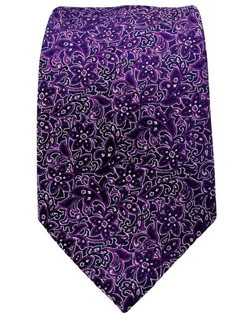 DÉCLIC Jose Paisley Tie - Purple