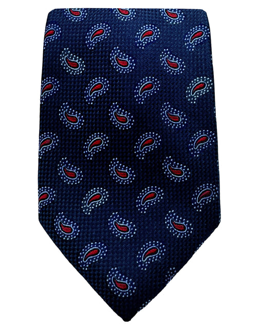 DÉCLIC Miles Paisley Tie - Navy