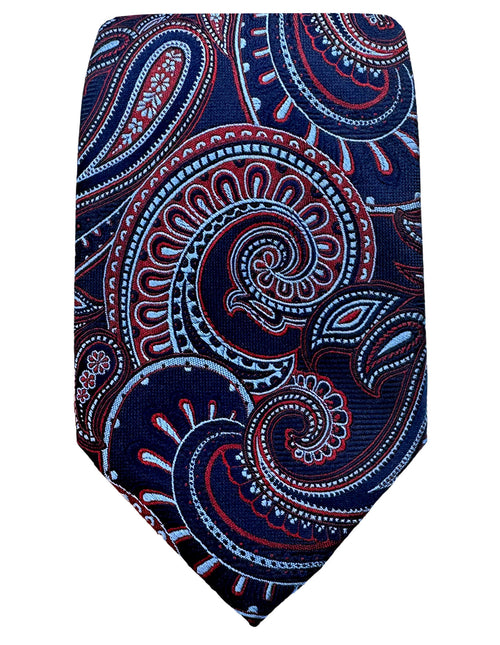 DÉCLIC Isaac Paisley Tie - Red