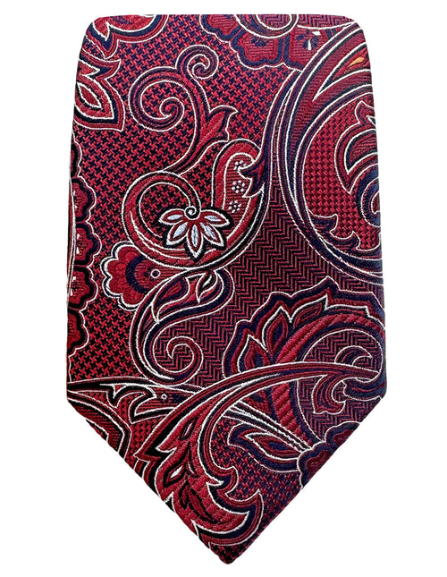 DÉCLIC Wyatt Paisley Tie - Red