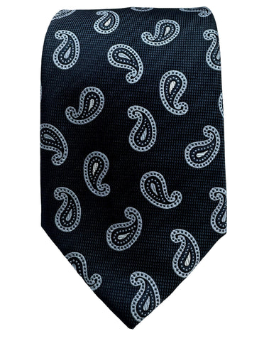 DÉCLIC Classic Paisley Tie - Black