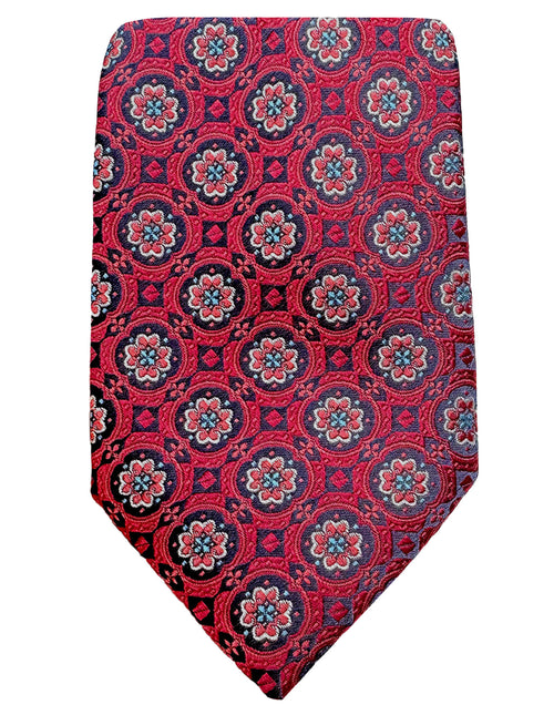 DÉCLIC Owen Patterned Tie - Red