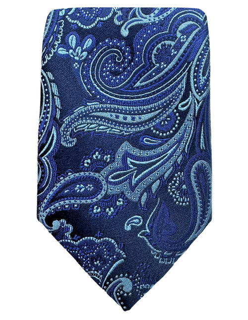 DÉCLIC Jules Paisley Tie - Blue