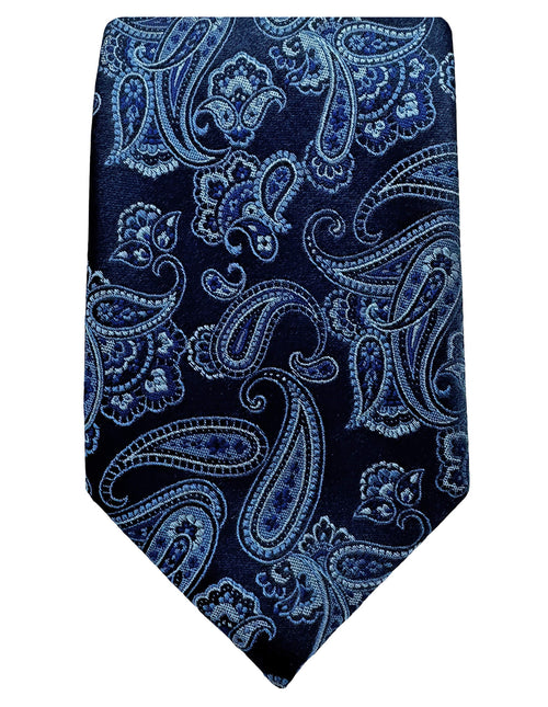 DÉCLIC Jayden Paisley Tie - Blue