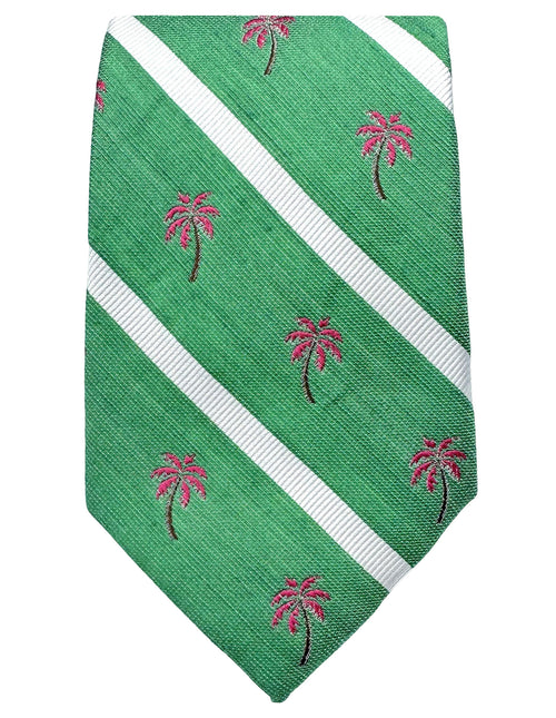 DÉCLIC Palmer Stripe Tie - Green