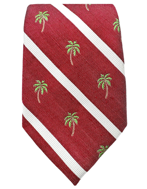 DÉCLIC Palmer Stripe Tie - Red