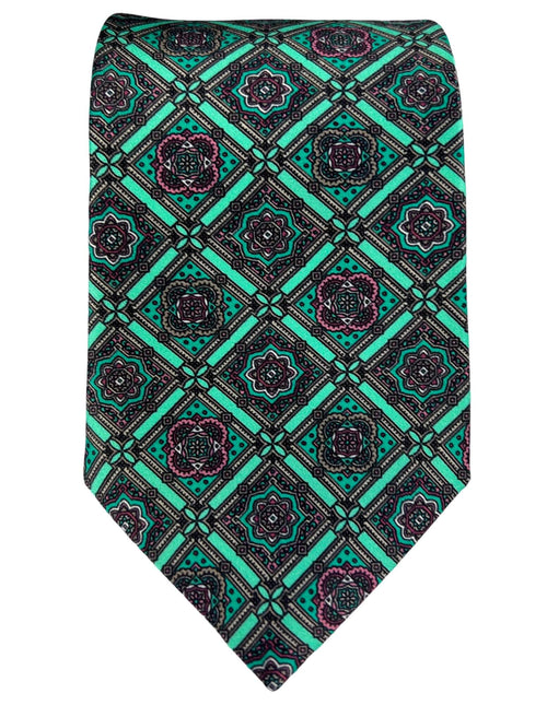 Silvio Fiorello Gulfi Patterned Tie - Emerald