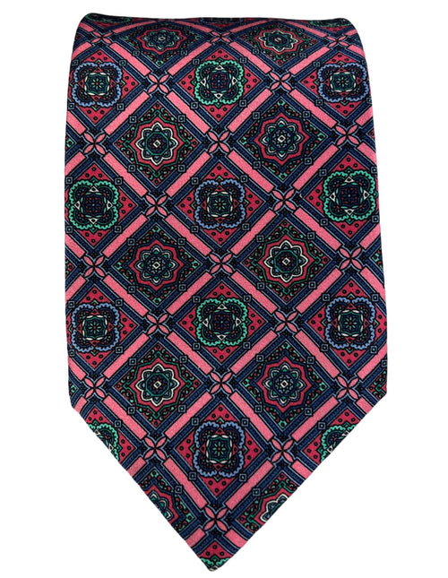 Silvio Fiorello Gulfi Patterned Tie - Pink