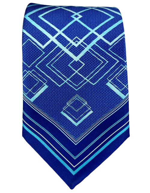 Silvio Fiorello Ispica Patterned Tie - Blue