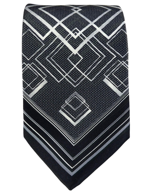 Silvio Fiorello Ispica Patterned Tie - Black