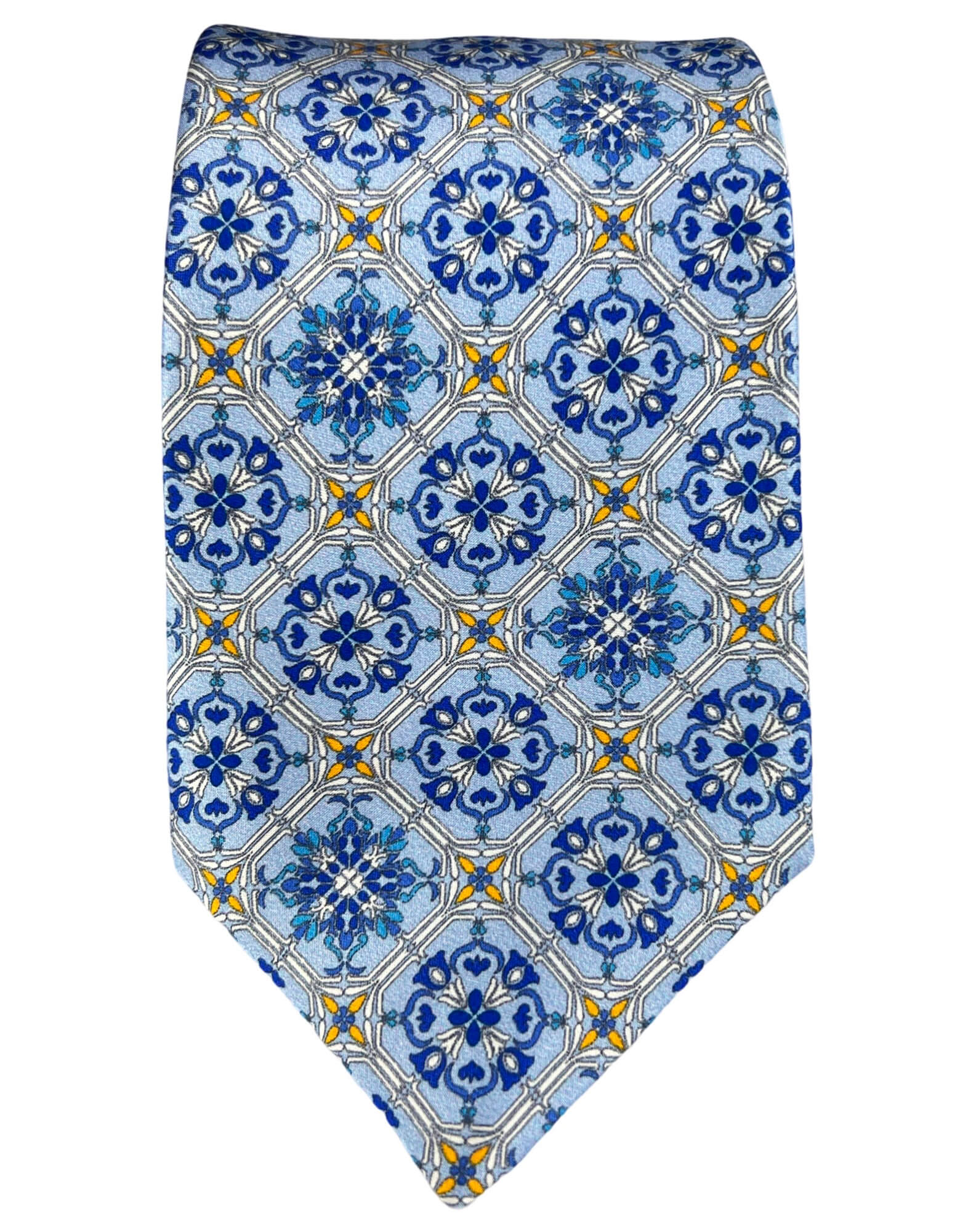 Silvio Fiorello Chiara Patterned Tie - Blue