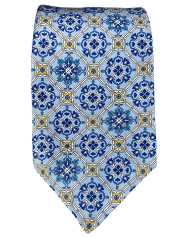 DÉCLIC Jules Paisley Tie - Blue