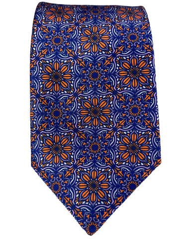 DÉCLIC Livorno Pattern Print Ascot - Rust