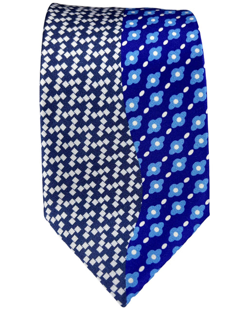 Silvio Fiorello Taormina Patterned Tie - Blue