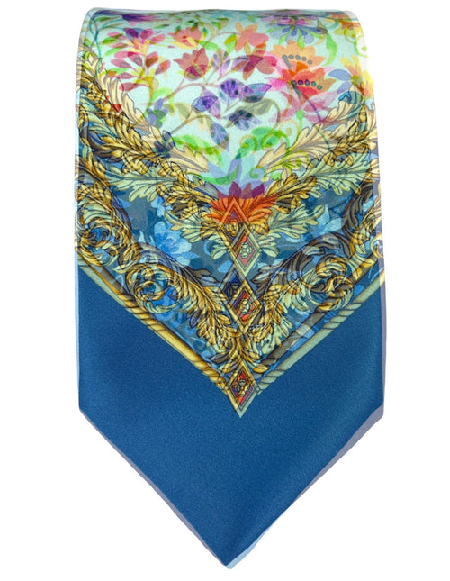 Silvio Fiorello Jianni Floral Tie - Blue