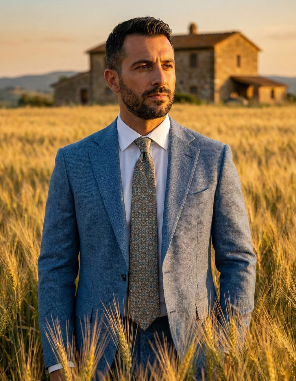 Silvio Fiorello Friddi Pattern Tie - Grey