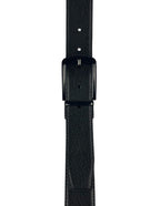 DÉCLIC Reversible Textured Leather Belt - Black/Brown
