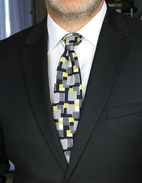 DÉCLIC Tati Print Tie - Mustard