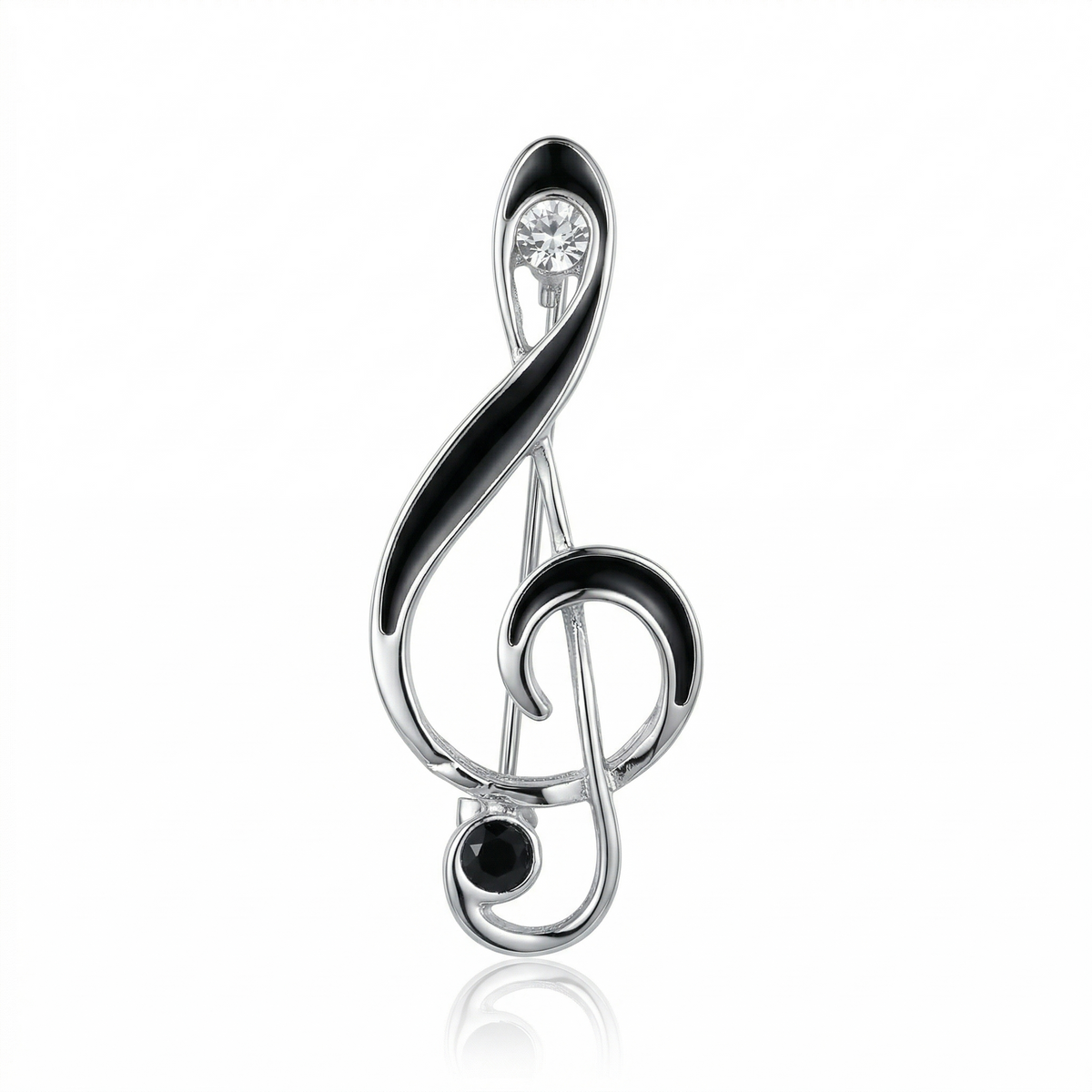 Treble Clef Pin - Silver – DÉCLIC