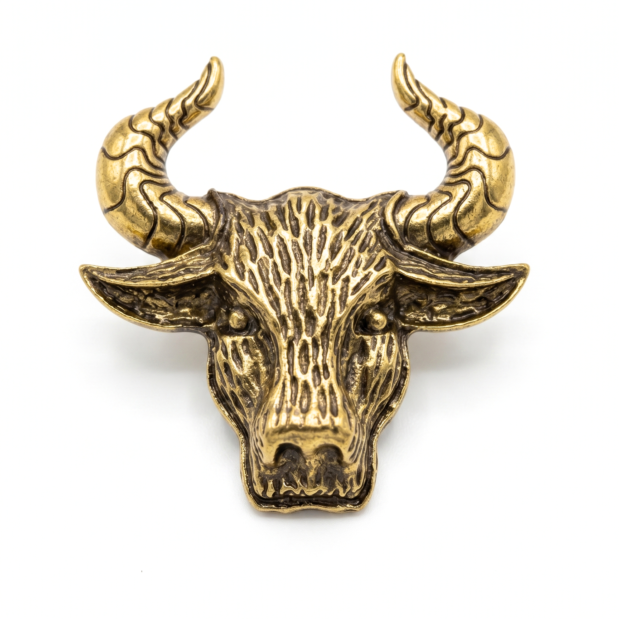 DÉCLIC Bull Head Pin - Gold