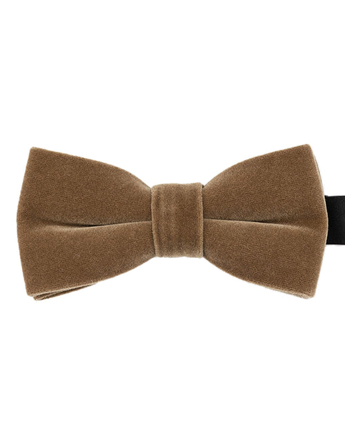 DÉCLIC Velvet Club Bow Tie - Latte