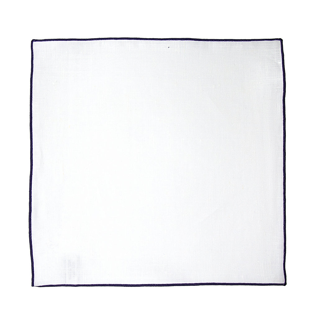 JA Linen Edged Pocket Square - Purple