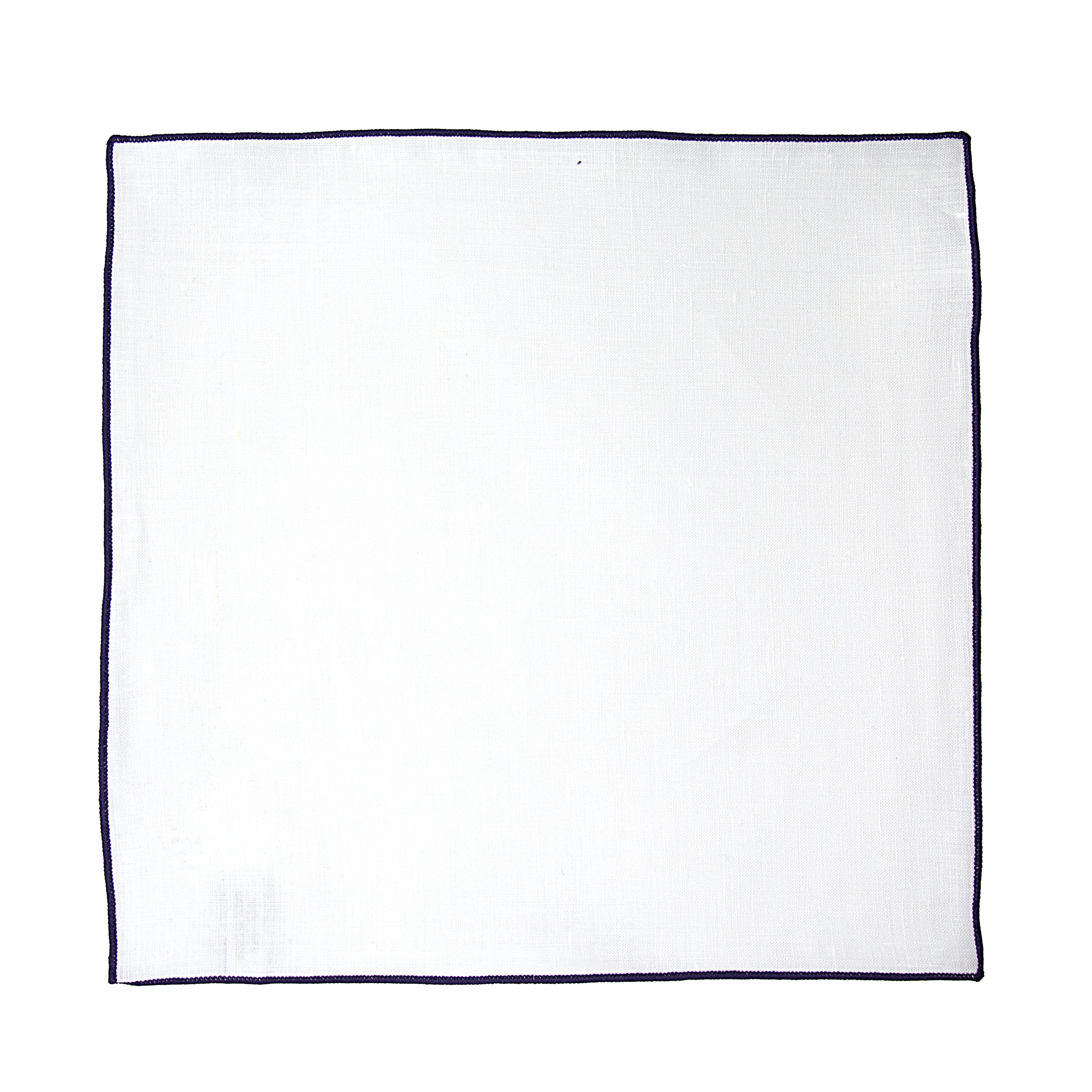 JA Linen Edged Pocket Square - Purple