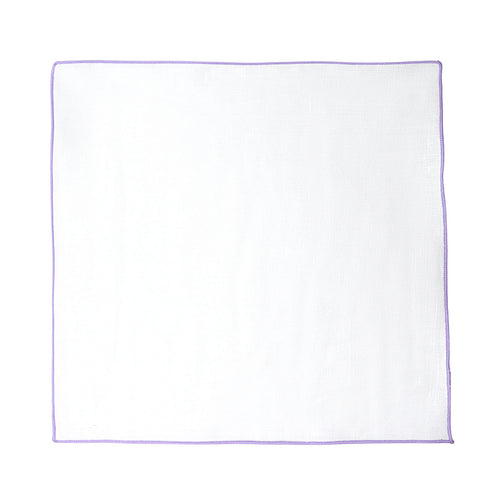 JA Linen Edged Pocket Square - Lavender