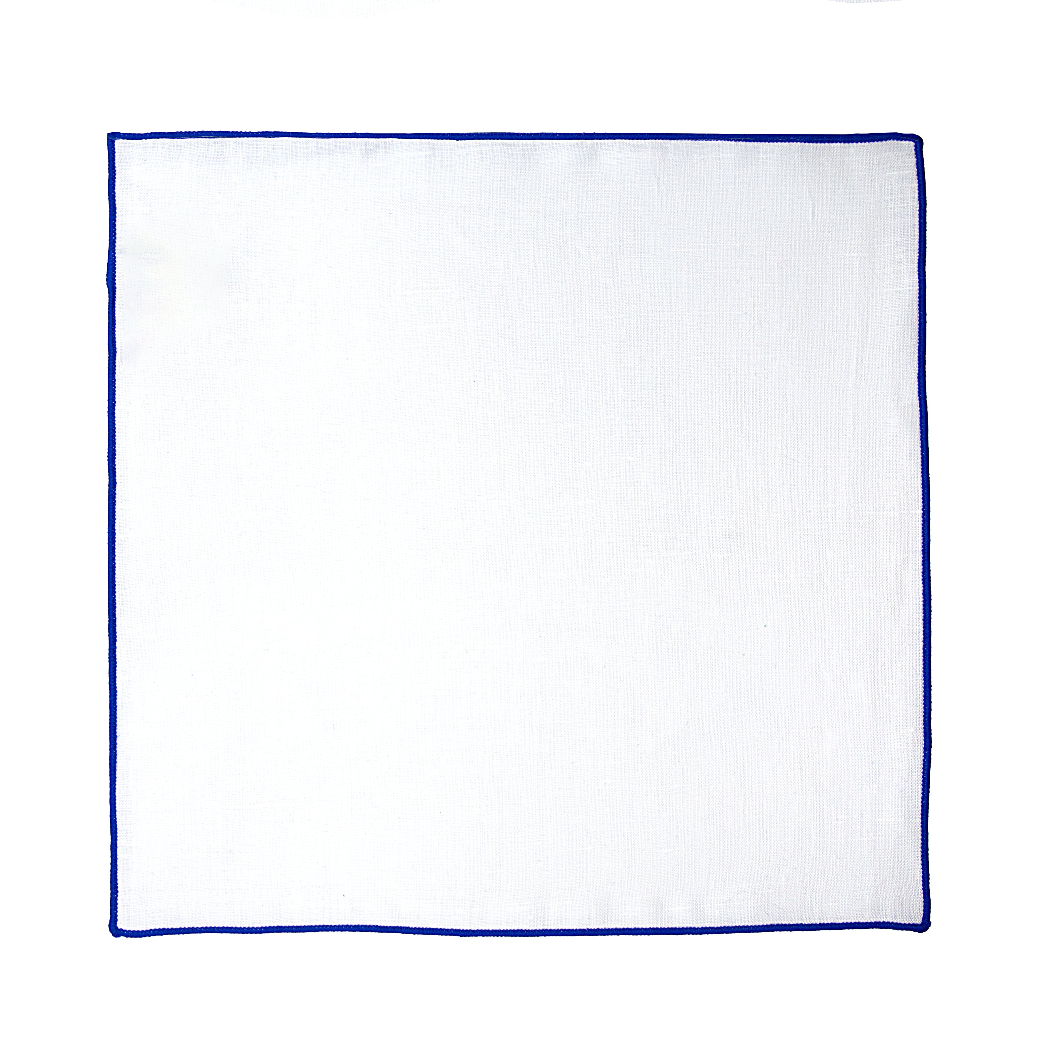 JA Linen Edged Pocket Square - Royal Blue