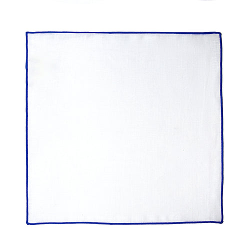 JA Linen Edged Pocket Square - Royal Blue