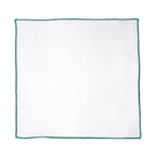 JA Linen Edged Pocket Square - Green