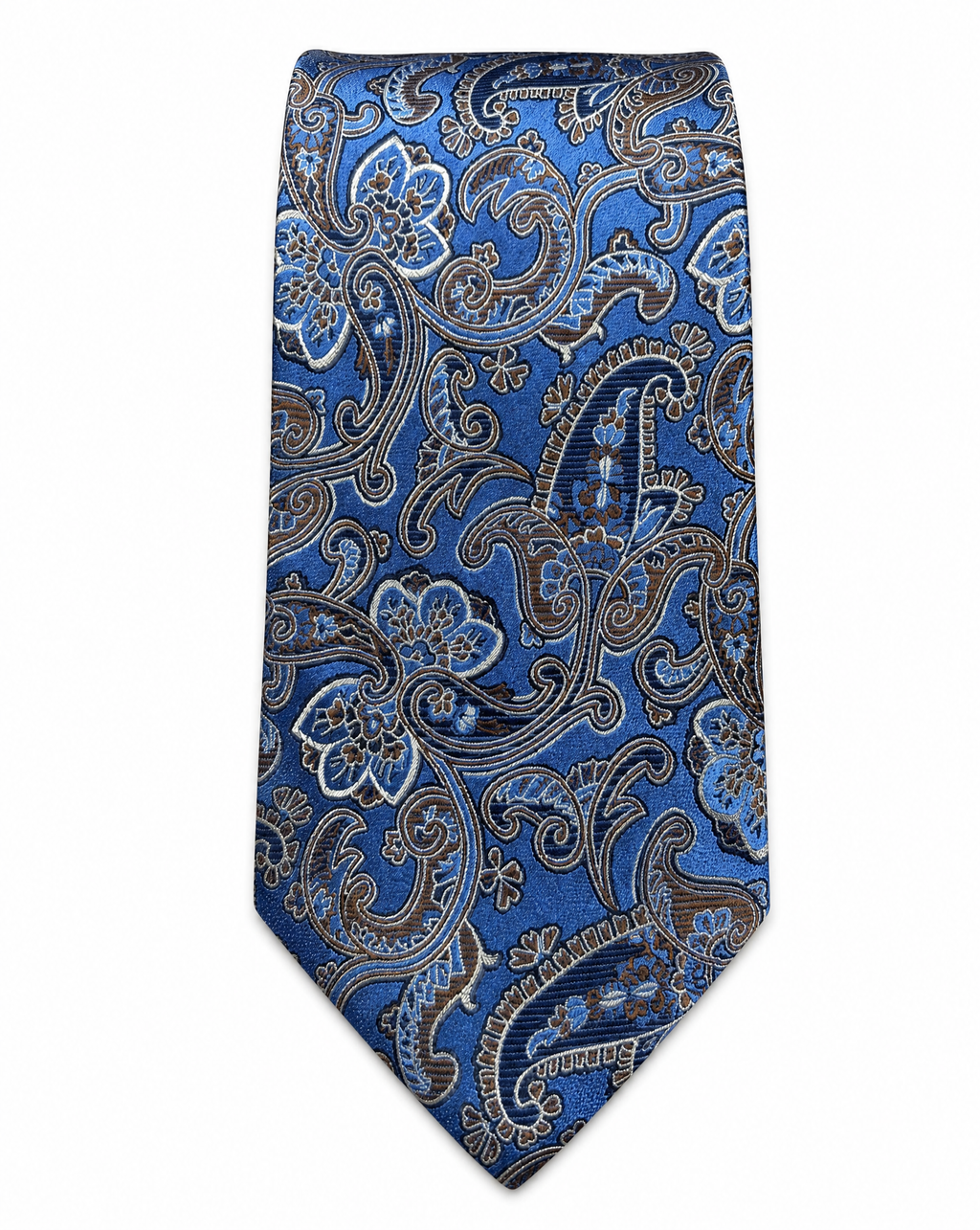 DÉCLIC Windsor Paisley Tie - Sapphire