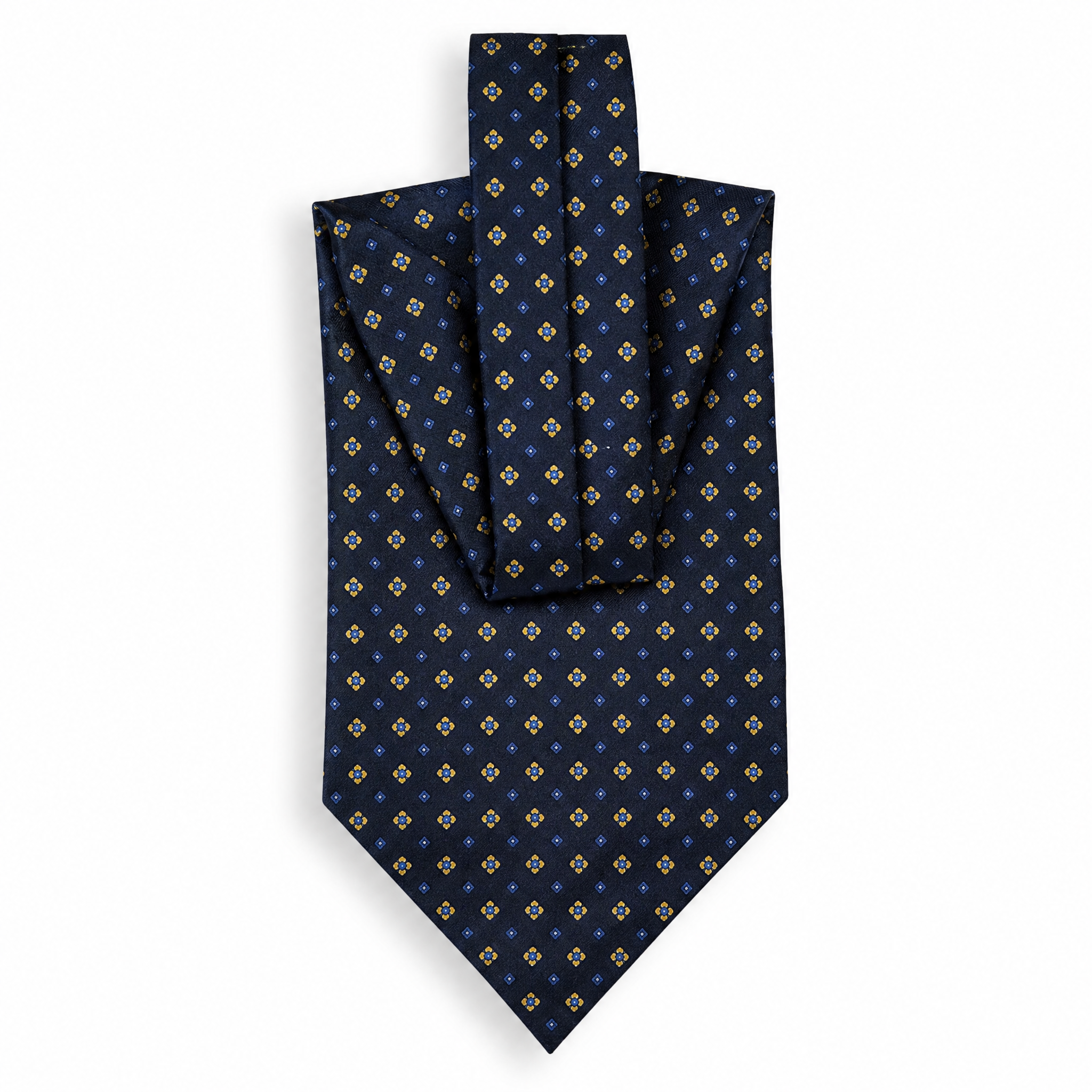 DÉCLIC Beaumont Silk Cravat – Navy