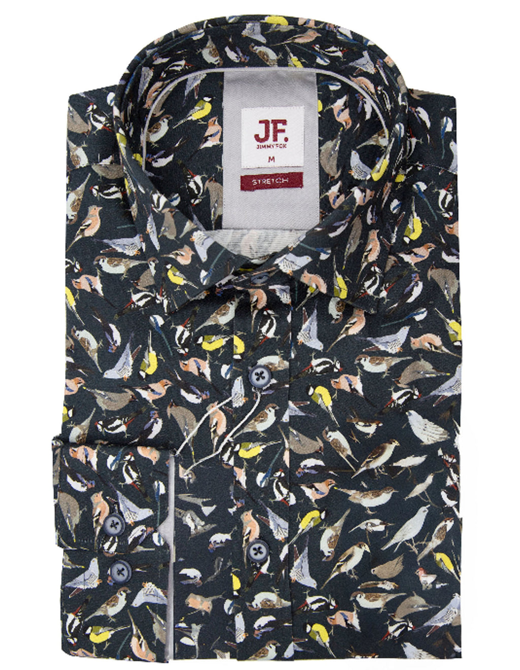 JF 'Birds' Print Shirt - Navy