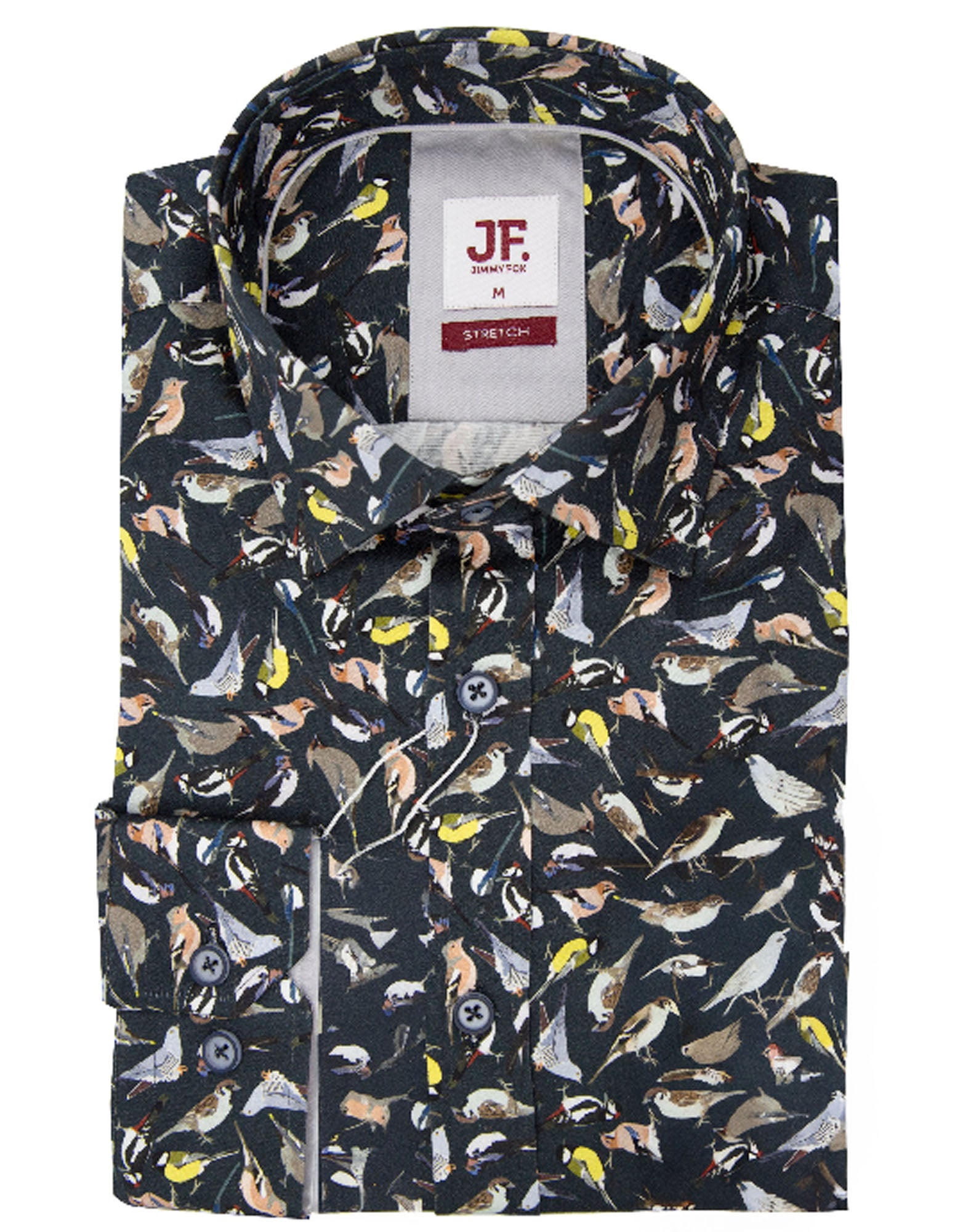JF 'Birds' Print Shirt - Navy