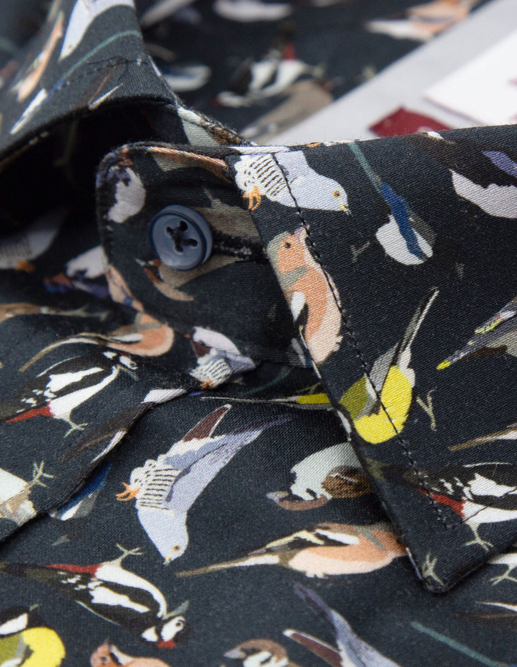 JF 'Birds' Print Shirt - Navy