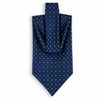 DÉCLIC Astoria Silk Cravat – Blue/Green