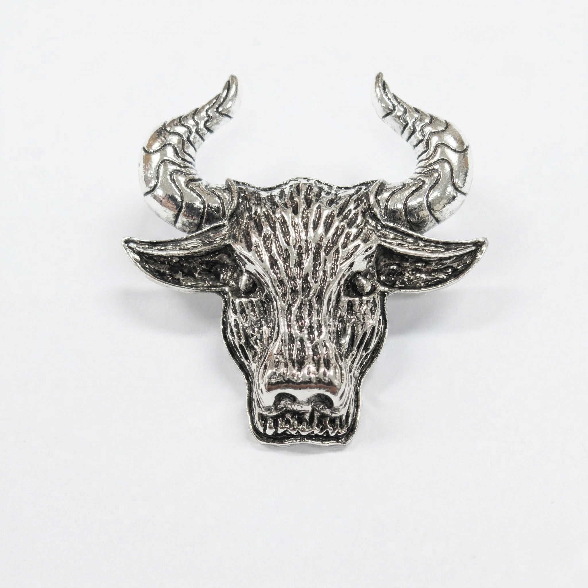 DÉCLIC Bull Head Pin - Silver