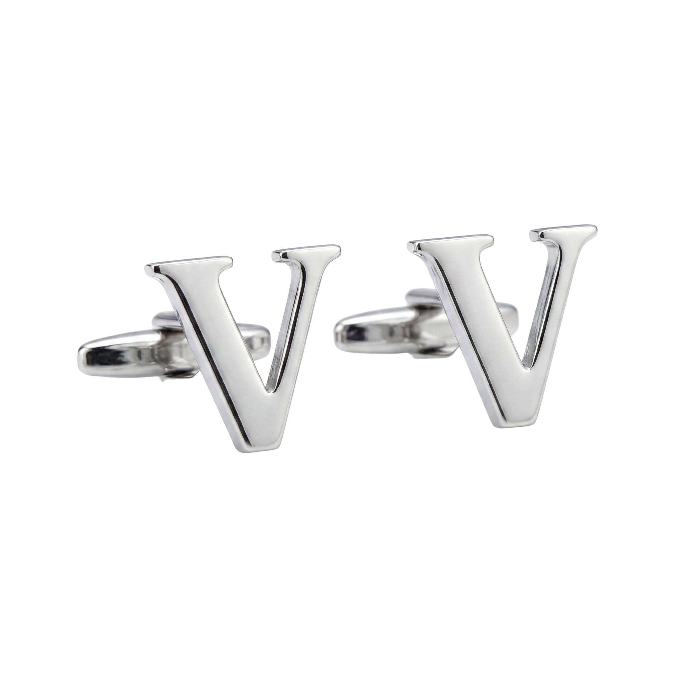 DÉCLIC Alphabet Cufflinks - LETTER V