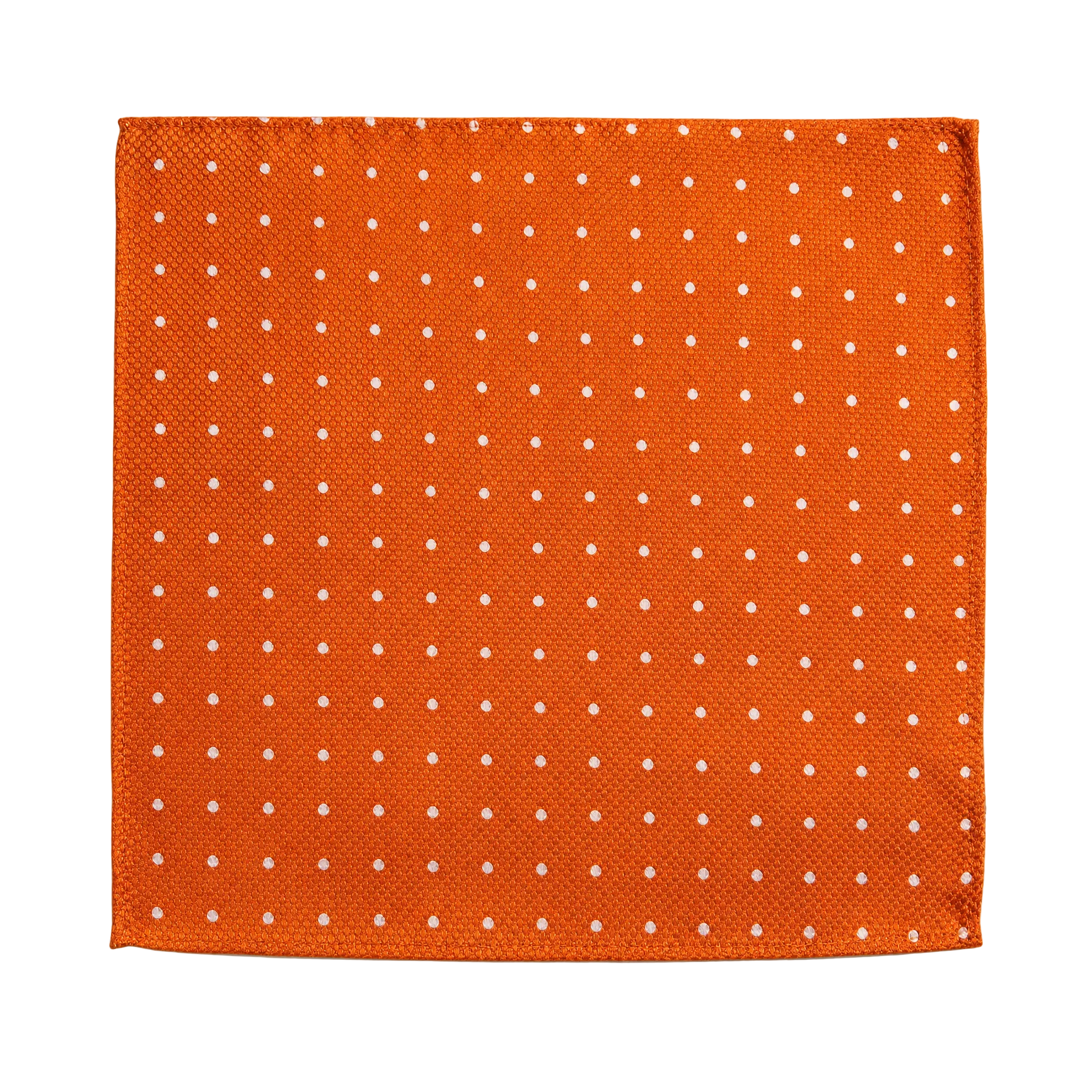 DÉCLIC Classic Spot Pocket Square - Orange