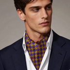 DÉCLIC Regent Silk Cravat – Gold