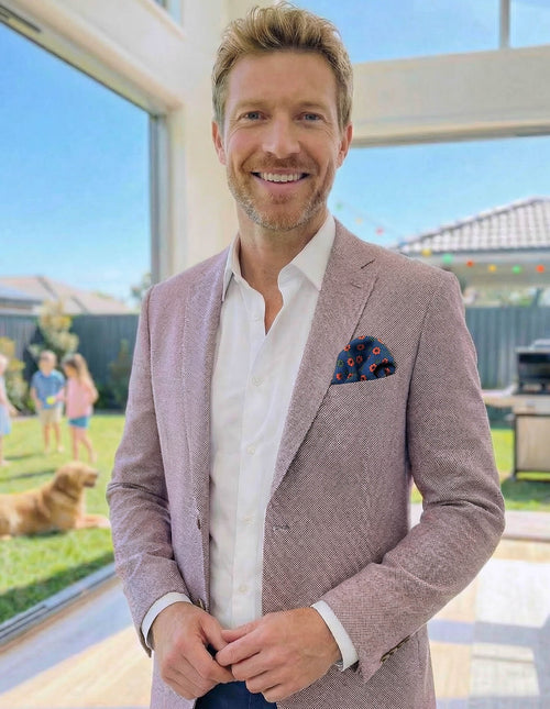 JF 'Hunter' Knitted Jacket - Berry