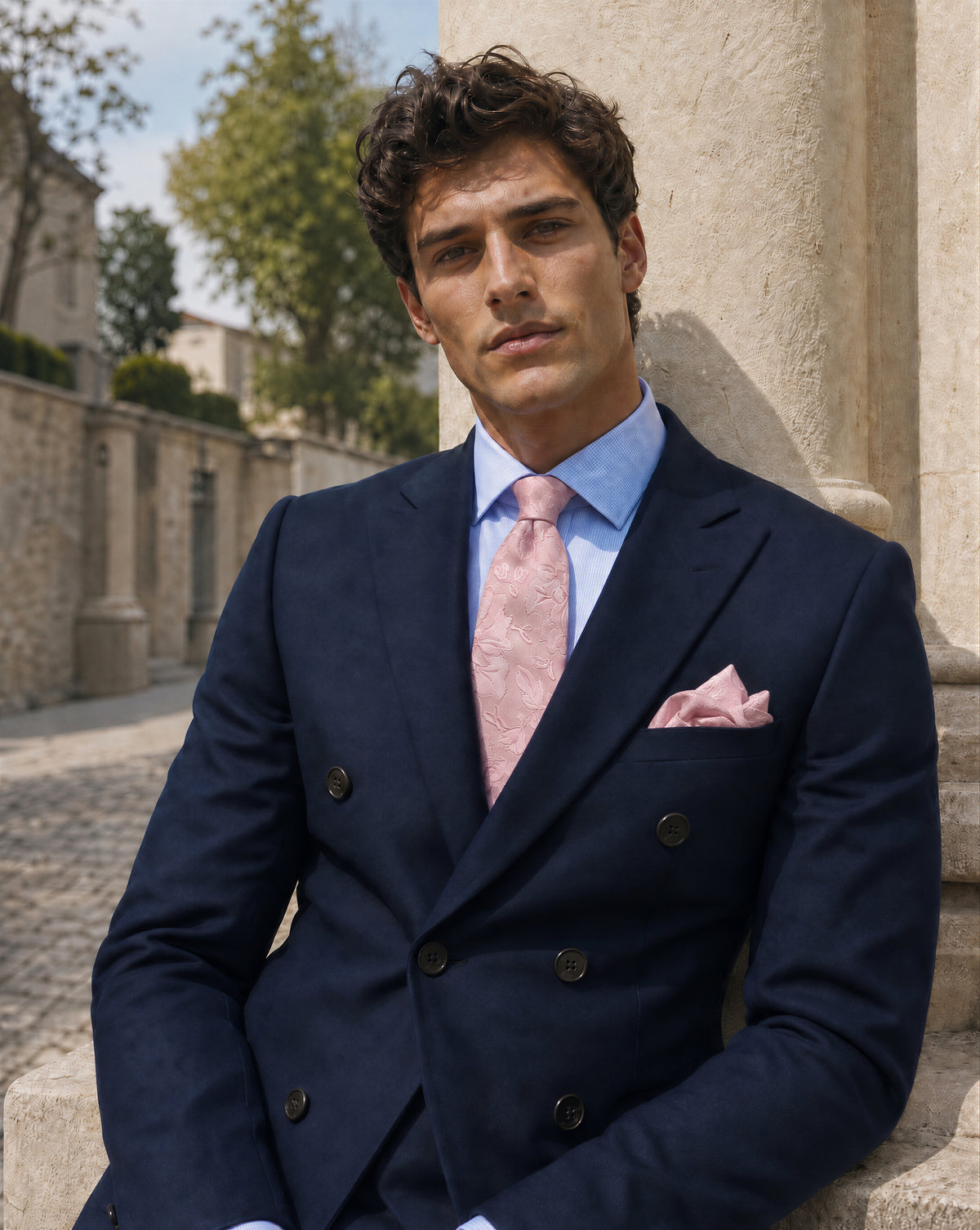 DÉCLIC Fable Floral Tie - Pink