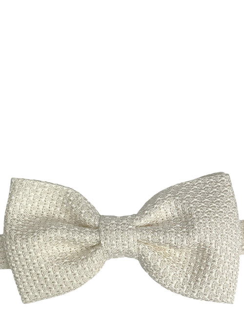 DÉCLIC Premium Grenadine Bow Tie - White