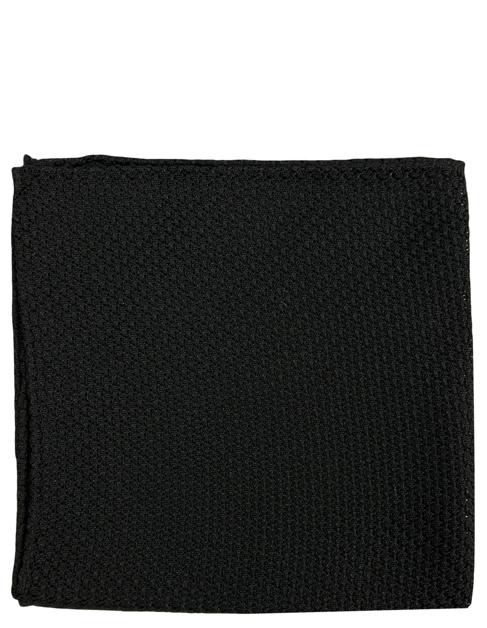 DÉCLIC Premium Grenadine Pocket Square - Black
