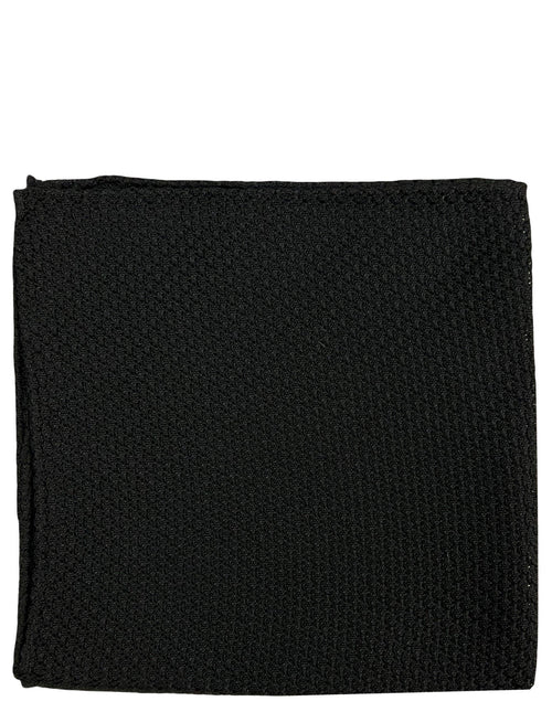 DÉCLIC Premium Grenadine Pocket Square - Black
