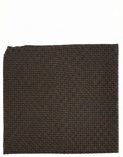 DÉCLIC Premium Grenadine Pocket Square - Brown